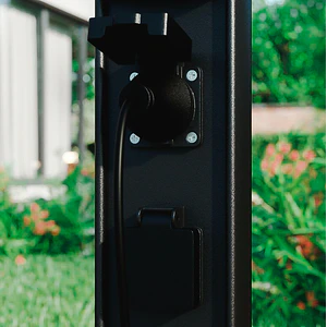 Bollard LED 3W 3000K IP54  c/2 Enchufes