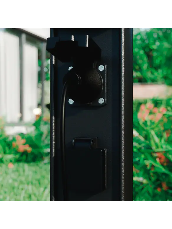 Bollard LED 3W 3000K IP54  c/2 Enchufes 2