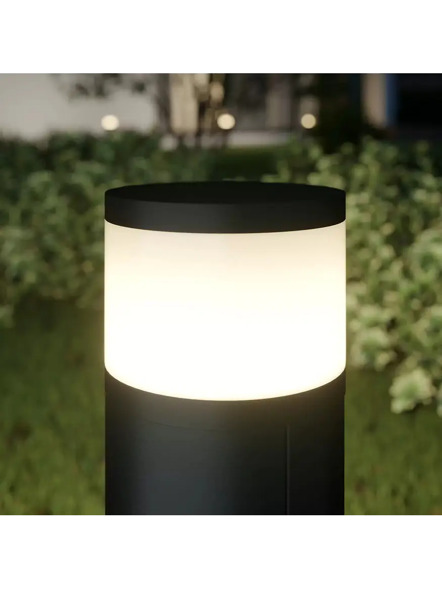 Bollard LED 3W 3000K IP54  c/2 Enchufes 3