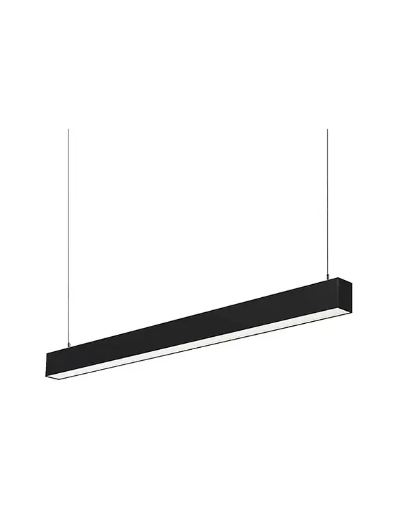 Luminaria Lineal LED Colgante 36W 120cm Luz Neutra 4300K Negra IP20 1