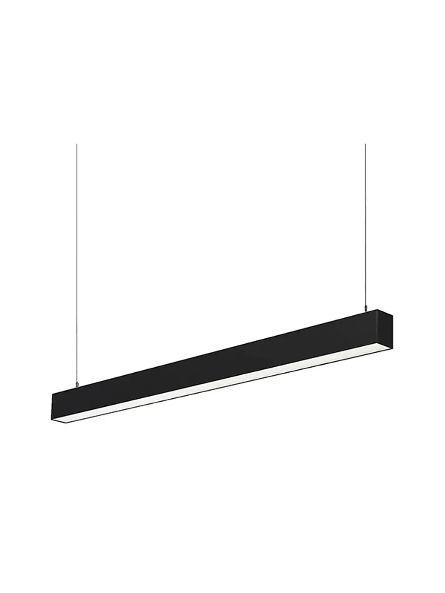 Luminaria Lineal LED Colgante 36W 120cm Luz Neutra 4300K Negra IP20 1