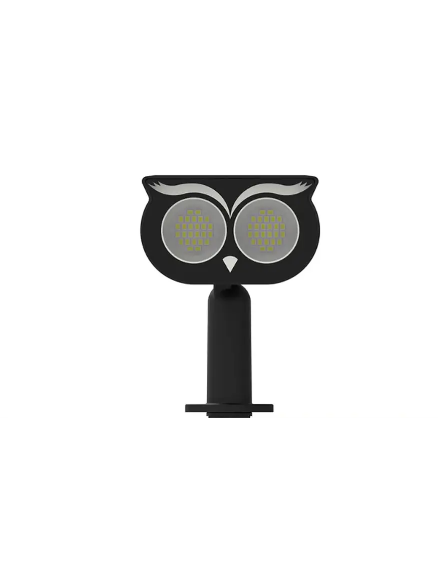 Estaca Solar LED Búho Luz Cálida 3000K IP65 Decorativa Jardín 3