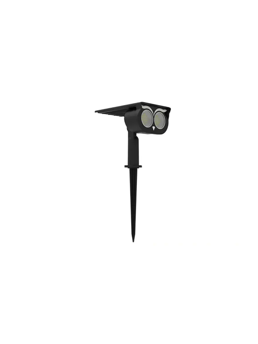 Estaca Solar LED Búho Luz Cálida 3000K IP65 Decorativa Jardín 4