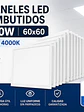 KIT 10 Paneles LED Embutidos 40W 60x60 Luz Neutra 4000K 4800Lm - Miniatura 1
