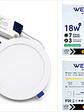 Panel LED Embutido 18W con Kit de Emergencia 1800Lm Luz Fría - Miniatura 2