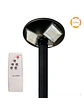 KIT Luminaria Solar Pagoda 150W Luz Cálida 3000K + Poste 3 Metros IP65 - Miniatura 2