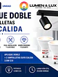 KIT Aplique Doble Muro Negro ROBLAN + 2 Ampolletas GU10 3,5W Luz Cálida - Miniatura 1