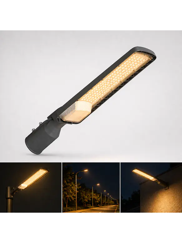 Luminaria Pública LED 100W 2700K DS1 IP65 Gris Oscuro 1