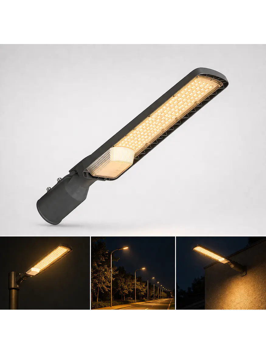 Luminaria Pública LED 100W 2700K DS1 IP65 Gris Oscuro 1
