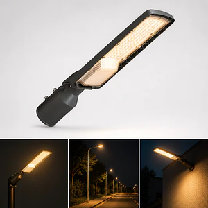 Luminaria Pública LED 150W 2700K DS1 7% IP65 Gris Oscuro
