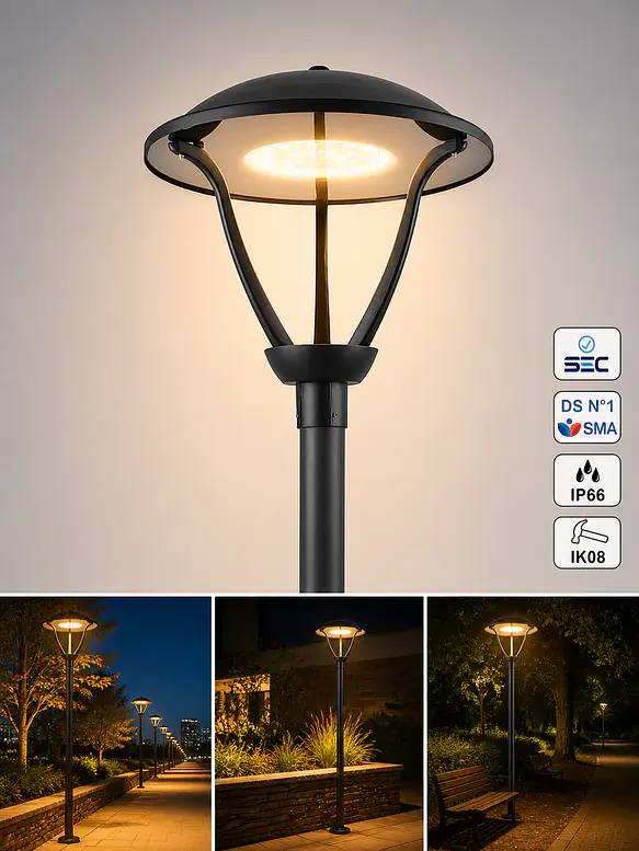 Farol LED Ornamental ARRAYÁN 60W DS1 IP66 IK09 2200K/2700K ( A PEDIDO) 1