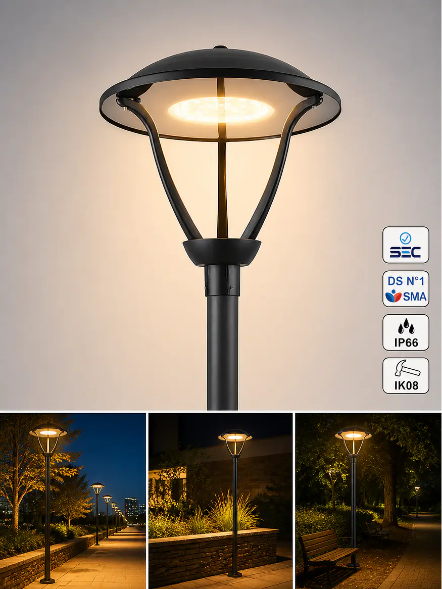 Farol LED Ornamental ARRAYÁN 60W DS1 IP66 IK09 2200K/2700K ( A PEDIDO) 1