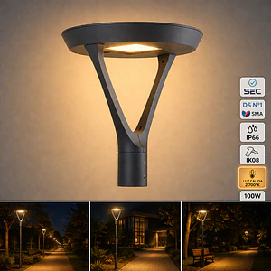 Luminaria Pagoda LED 100W 2700K DS1 7% IP66