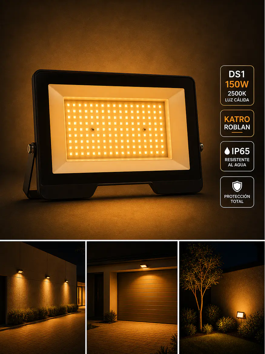 Proyector LED 150W 2500K DS1 ROBLAN KATRO IP65 IK08 1