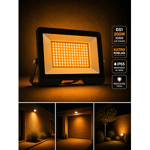 Proyector LED 200W 2500K DS1 ROBLAN KATRO IP65 IK08