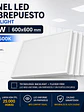 KIT 10 Paneles Sobrepuestos 40W 60x60 Luz Fría 6500K - Miniatura 1