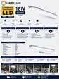 Luminaria Estanco LED 18W Luz Fria 6500K IP65 60cm - Miniatura 2