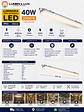 Equipo Estanco LED 40W Luz Cálida 2700K IP65 120cm - Miniatura 2