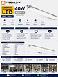 Equipo Estanco LED 40W Luz Neutra 4000K IP65 120cm - Miniatura 2