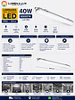 Equipo Estanco LED 40W Luz Fria 6500K IP65 120cm - Miniatura 2