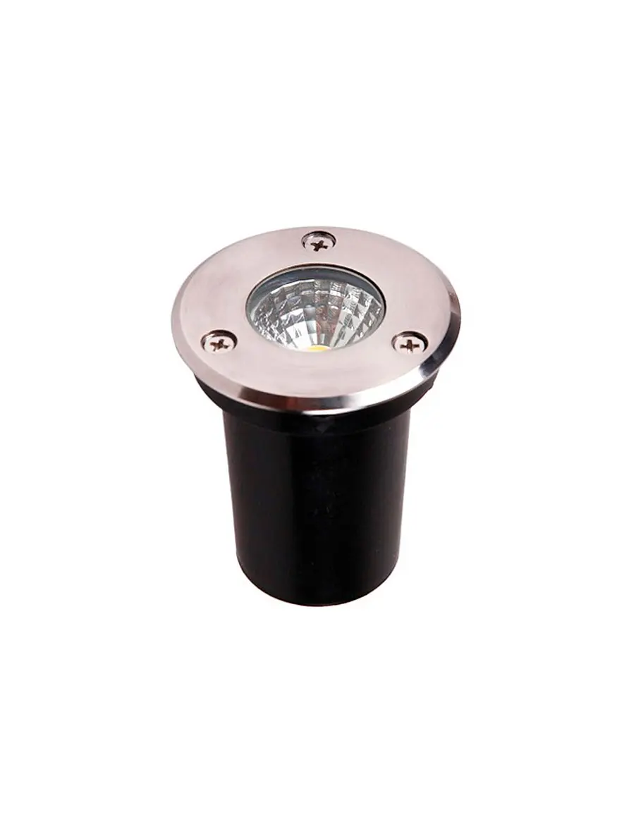 Foco Embutido Piso LED COB 3W Luz Cálida 3000K IP67 1