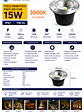 Foco Embutido Piso LED COB 15W 3000K IP67 - Miniatura 2