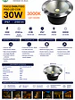 Foco Embutido Piso LED COB 30W Luz Cálida 3000K IP67 - Miniatura 2