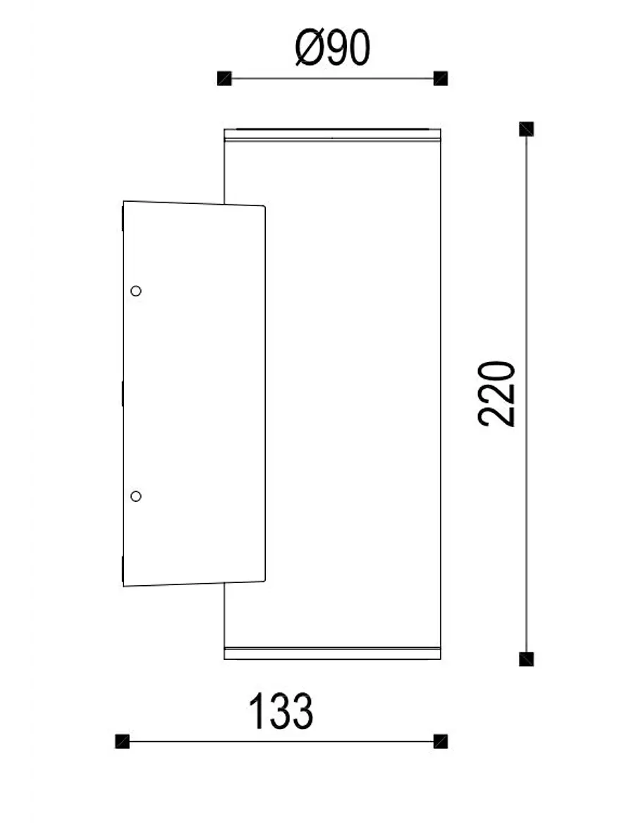 Aplique LED Exterior Bifocal 24.7W Luz Cálida IP65 Gris Oscuro ROBLAN GACR 5