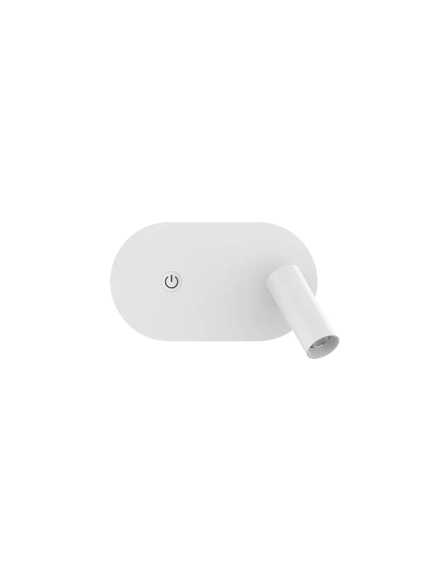 Aplique Luz de Lectura Orientable USB A+C 3W Luz Cálida Blanco ROBLAN MAGZ 3