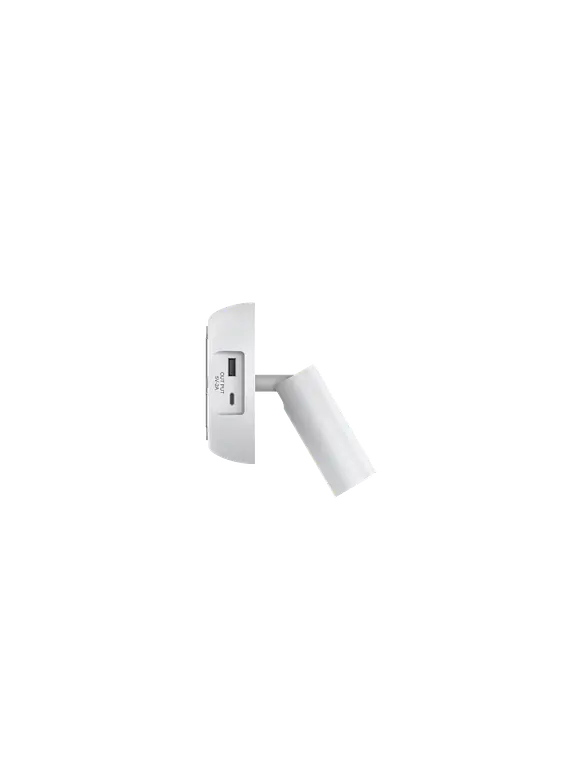 Aplique Luz de Lectura Orientable USB A+C 3W Luz Cálida Blanco ROBLAN MAGZ 4