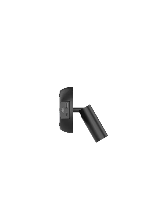 Aplique Luz de Lectura Orientable USB A+C 3W Luz Cálida Negro ROBLAN MAGZ 3