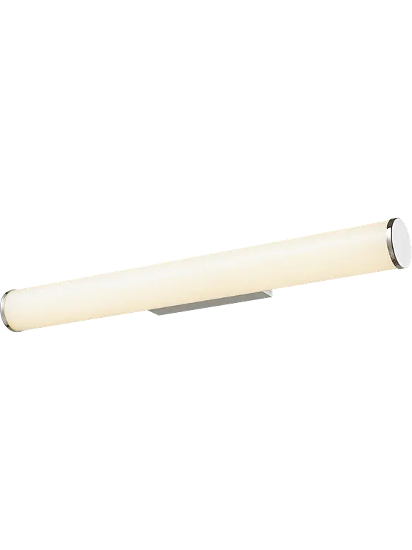 Aplique Baño LED Tubular CCT 14W Luz Cálida / Luz Neutra IP44 Cromo ROBLAN MINT 1