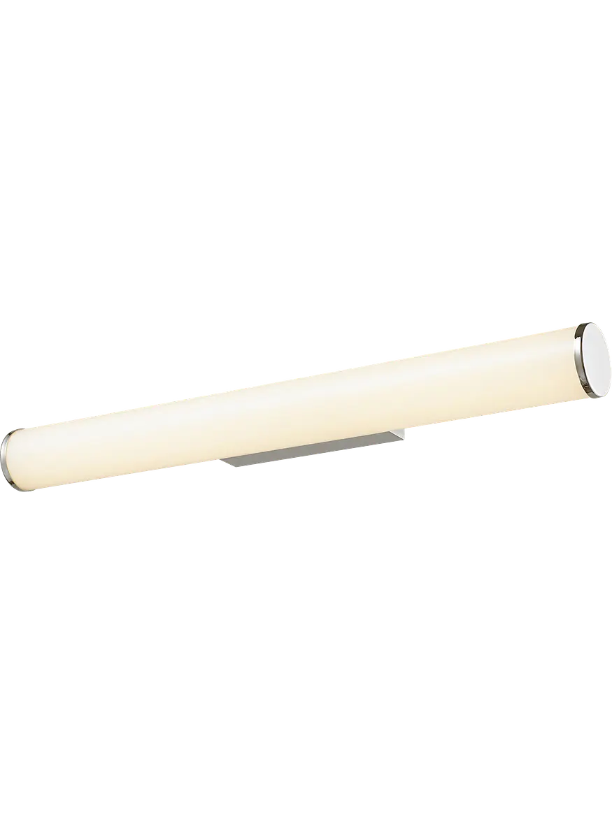Aplique Baño LED Tubular CCT 14W Luz Cálida / Luz Neutra IP44 Cromo ROBLAN MINT 1