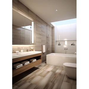 Aplique Baño LED Tubular CCT 22W Luz Cálida / Luz Neutra IP44 Cromo ROBLAN MINT