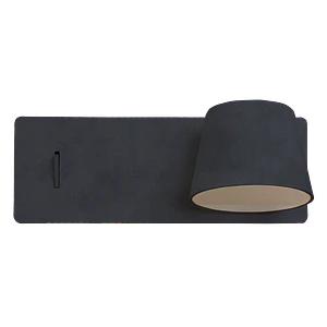 Aplique Luz de Lectura USB A+C 6W Luz Cálida Negro ROBLAN NARRA