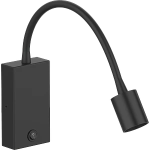 Aplique Luz de Lectura Orientable 3W Luz Cálida Negro ROBLAN SKRYPT