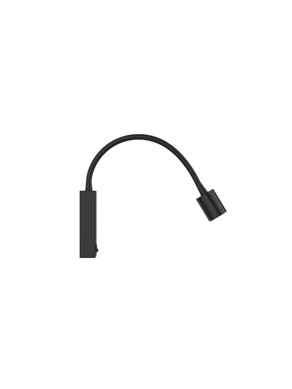 Aplique Luz de Lectura Orientable 3W Luz Cálida Negro ROBLAN SKRYPT 2