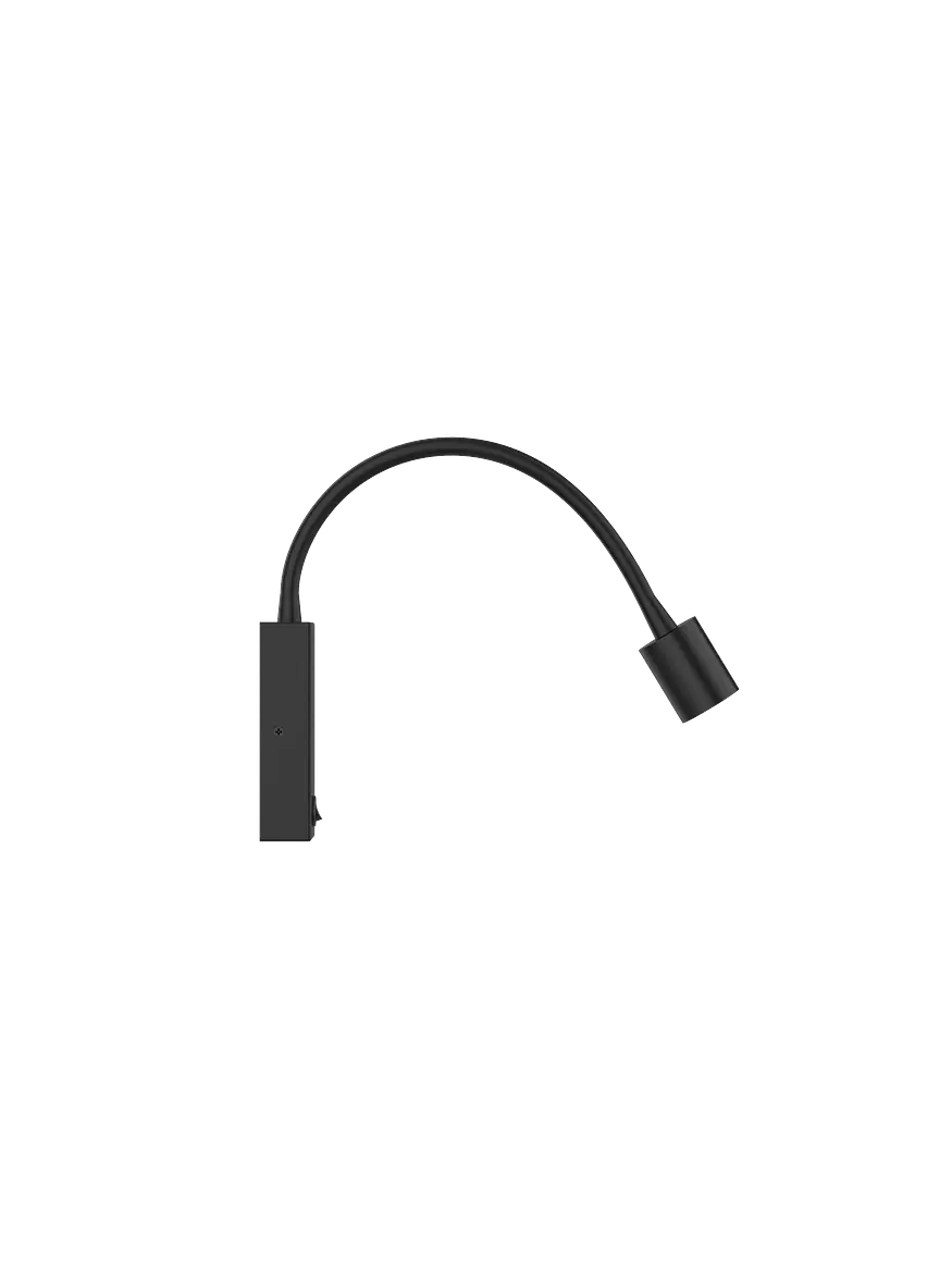 Aplique Luz de Lectura Orientable 3W Luz Cálida Negro ROBLAN SKRYPT 2