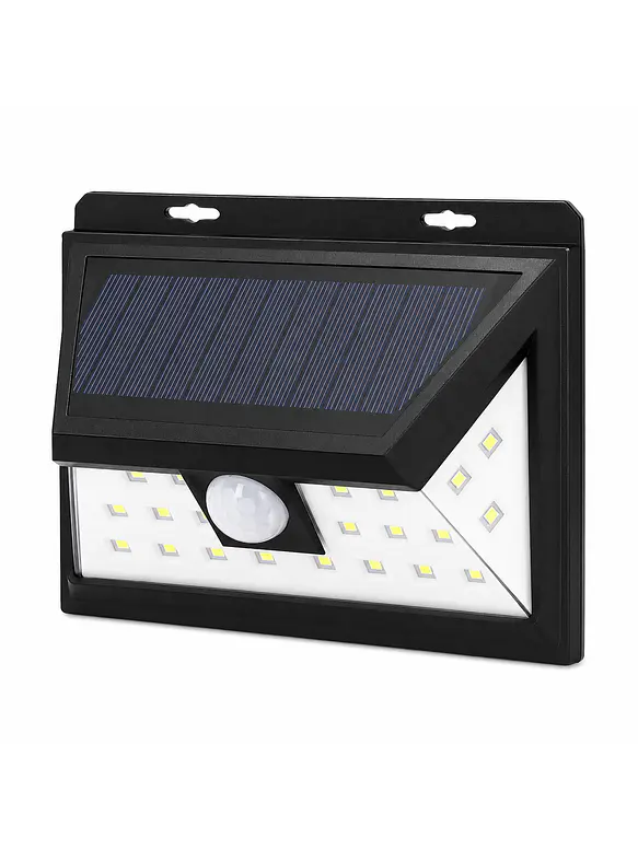 Aplique Solar LED Luz Fría IP65 Sensor Movimiento 1