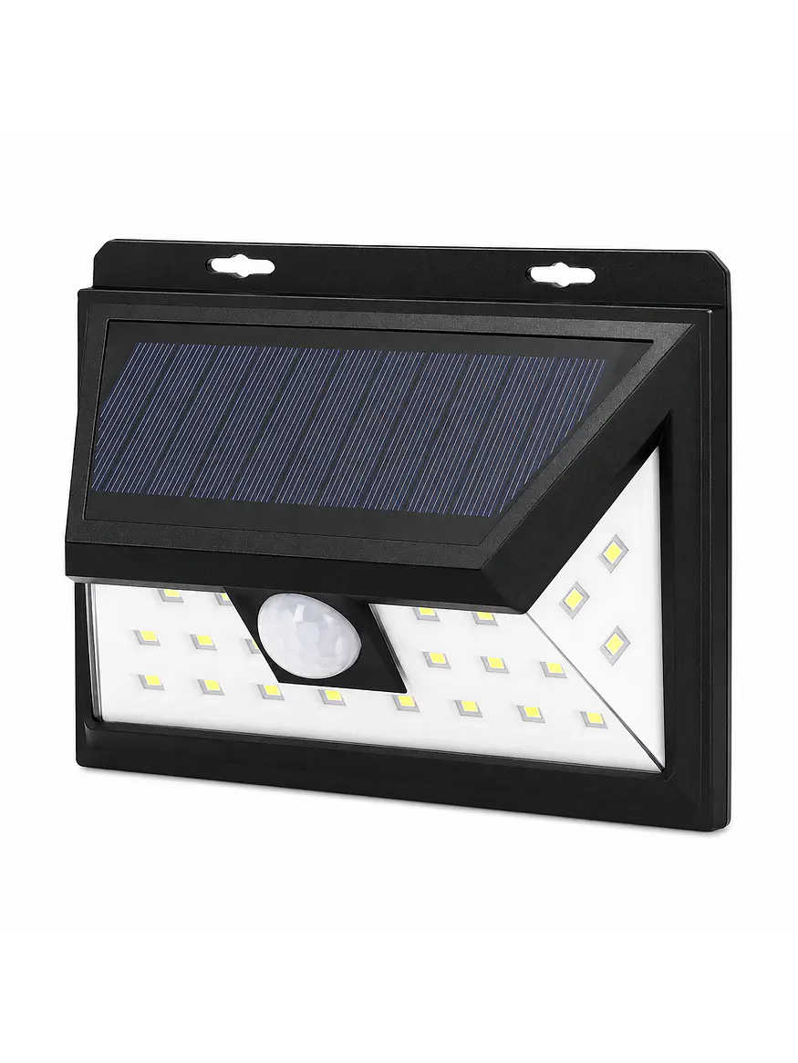 Aplique Solar LED Luz Fría IP65 Sensor Movimiento 1