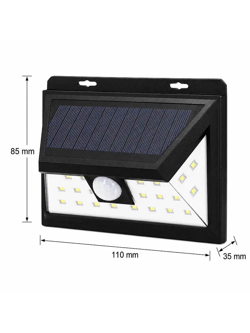 Aplique Solar LED Luz Fría IP65 Sensor Movimiento 4