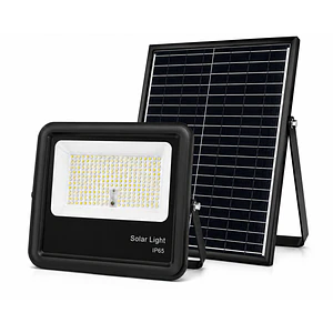 Proyector Solar LED 300W Luz Fría IP65 Control Remoto