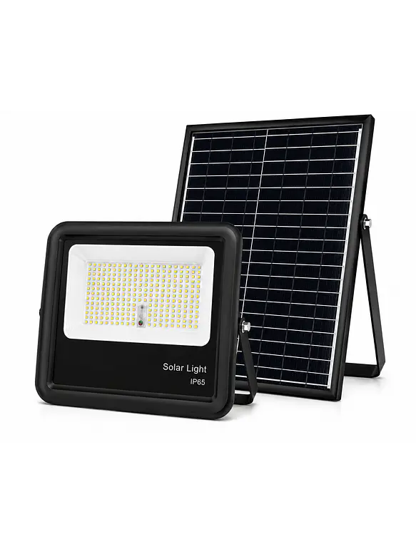 Proyector Solar LED 300W Luz Fría IP65 Control Remoto 1