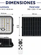 Proyector Solar LED SenseLight 50W Luz Fría IP65 Control Remoto - Miniatura 3