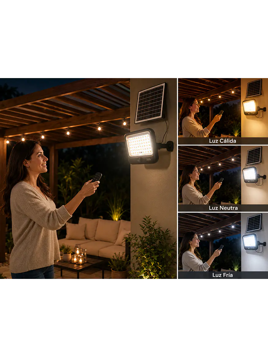 Proyector Solar LED SenseLight Plus 250W Luz Cálida / Luz Neutra / Luz Fría IP65 2