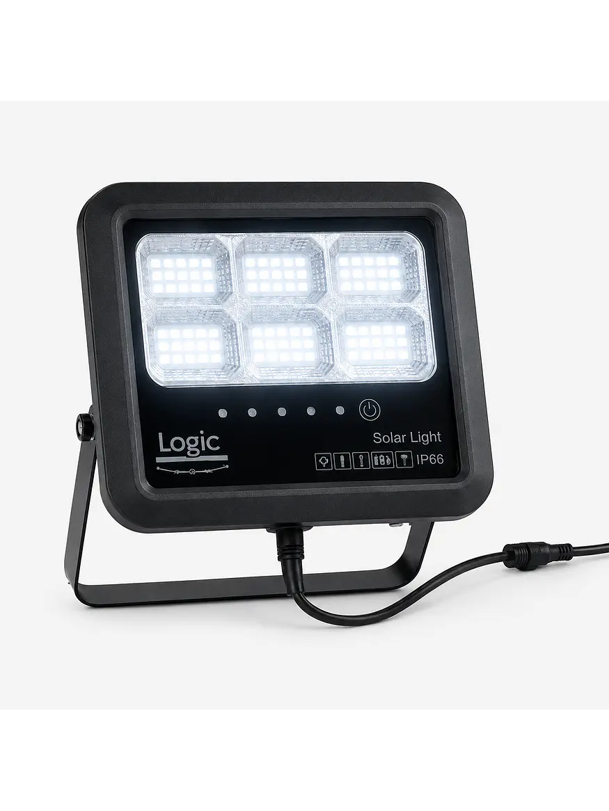 Proyector Solar LED EcoLuz 30W Luz Fría IP66 2