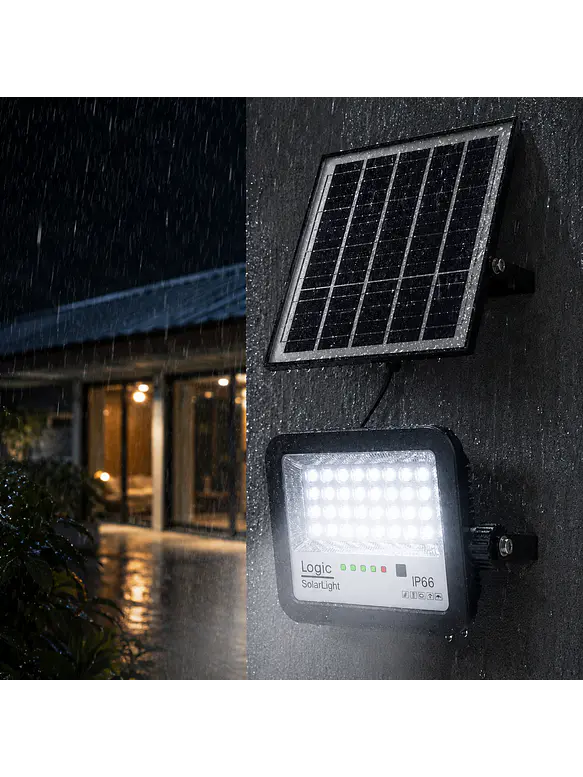 Proyector Solar LED EcoLuz 50W Luz Fría IP66  2