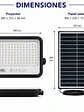Proyector Solar LED EcoLuz Plus 100W Luz Cálida / Luz Neutra / Luz Fría IP66 - Miniatura 3