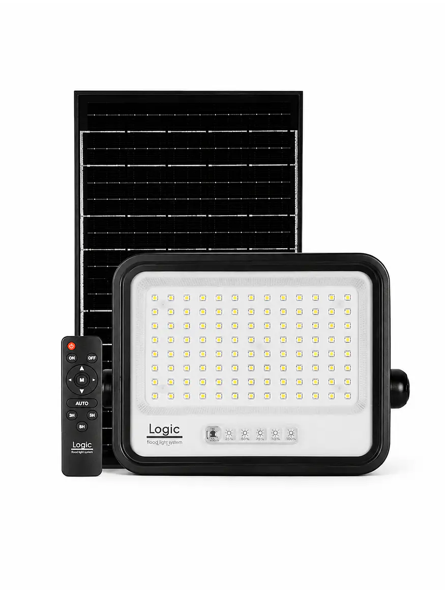 Proyector Solar LED EcoLuz Plus 150W Luz Cálida / Luz Neutra / Luz Fría IP66  1