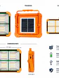 Luminaria Solar Portátil S19 100W Luz Fría / Luz Cálida Emergencia IP65 - Miniatura 3